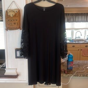 Alfani Long Lace Sleeved Dress